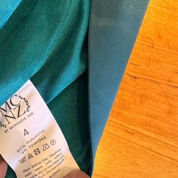 House of CB Loretta style Satin Corset Dress NWT Emerald Peacock green NEW sz S - Picture 8 of 15